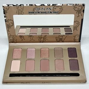 Eyeshadow palette okalan natural 10 shades